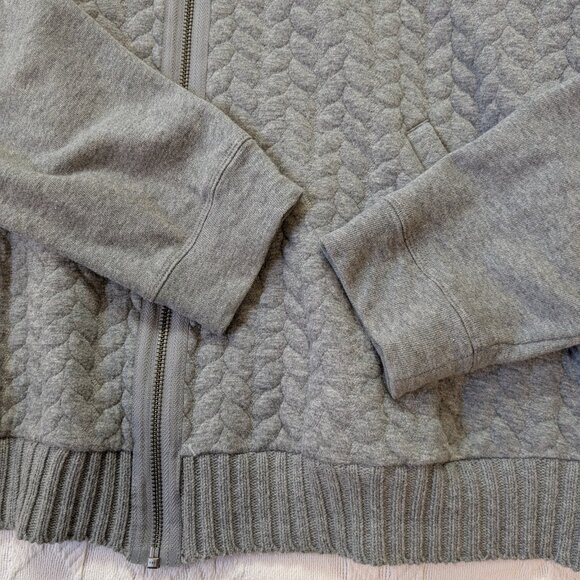 Westbound Gray Cardigan Zip Front Snap Pockets XL - Picture 3 of 12